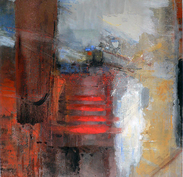 Landschaft - Tempera, 60x60 cm, 2007 - Barbara Kirchner