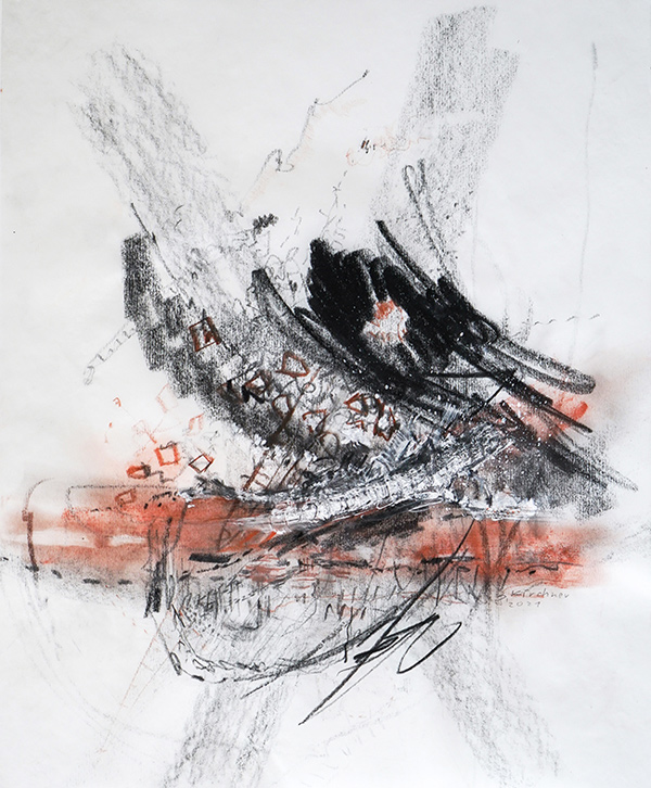 Grenzenlos - Kohle und Rötel Barbara Kirchner